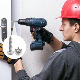 Pack of 100 Self Tapping Screws M3 x 20 mm Flat Head Torx Screws A2 V2A Wood Screws Fully Threaded Stainless Steel Self Tapping Screws