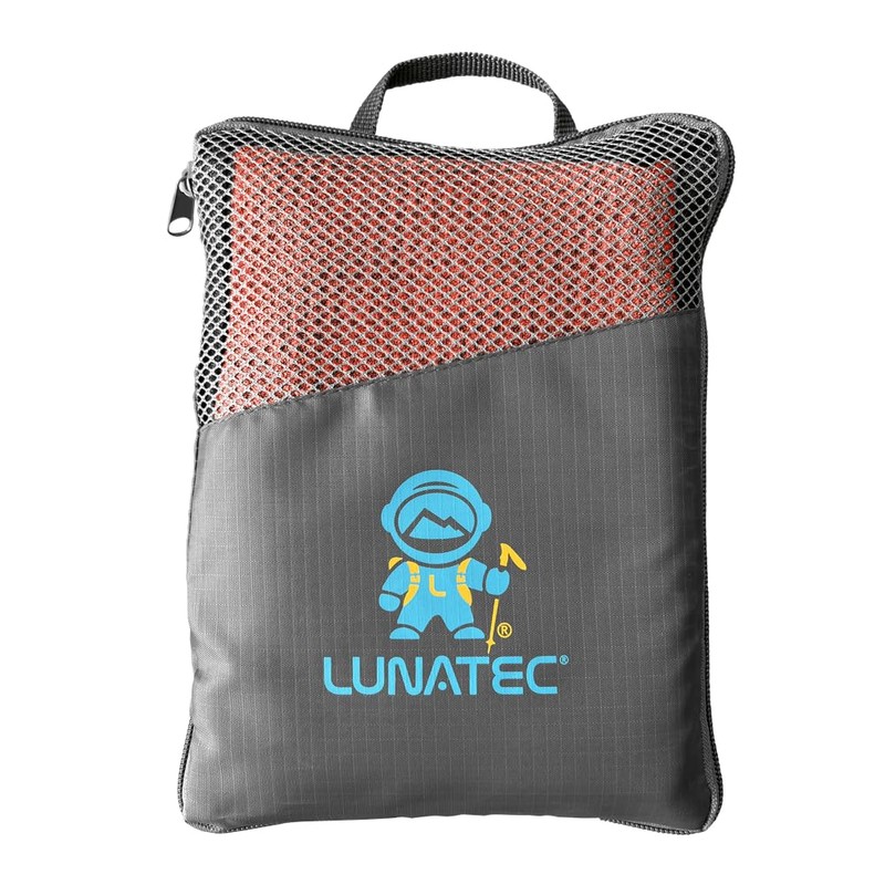 Lunatec Premium Waffle Weave Microfiber Travel Towel. Quick Drying Travel