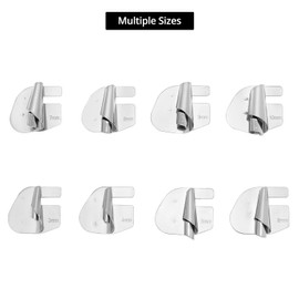 QWORK® 8 Pieces Sewing Machine Accessories Rolled Hem Presser Foot, Stainless Steel, 3-10 mm