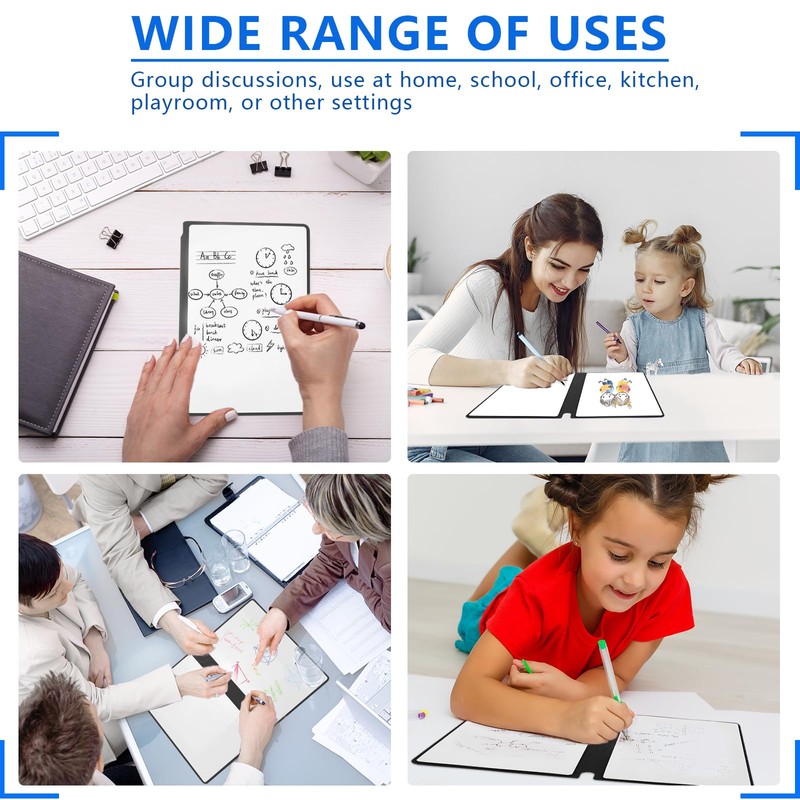 TYBYBB Whiteboard Small 24 x 16.5 cm Writing Board Wipe