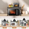 Henmeili Adjustable Expandable Microwave Oven Rack with 6 Hooks –