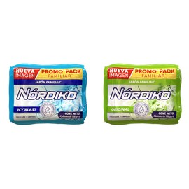 NORDIKO Icy Blast 4 Pack Jabón En Barra Frescura y Limpieza 100g  Original 4 Pack Jabón En Barra Frescura y Limpieza 100g