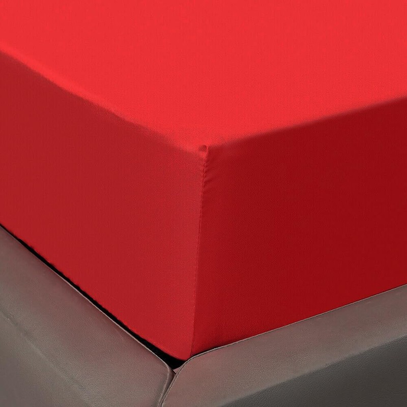 KHIM 100% Cotton 40CM/16inch Extra Deep Fitted Sheet Single, Double,