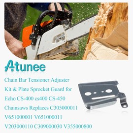 Atunee Chain Bar Tensioner Adjuster Kit & Plate Sprocket Guard for Echo CS-400 cs400 CS-450 Chainsaws Replaces C305000011 V651000001 V651000011 V203000110 C309000030 V355000800