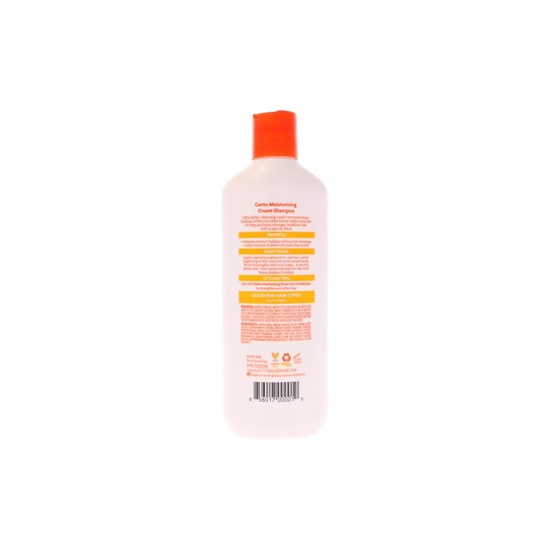 Shea Butter Moisturizing Cream Shampoo by Cantu for Unisex -
