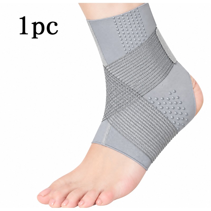 Adjustable Thin Ankle Support Brace for Running & Cycling –