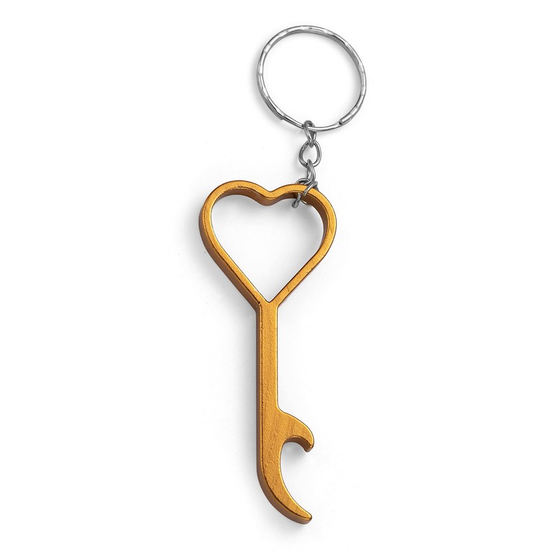 Komonee Heart Keyring Bottle Opener Novelty Metal Love Key Chain