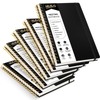 WEMATE 5 Pack Meeting Notebooks for Work（7"x10"） 200 Pages, PU