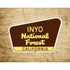 Inyo National Forest Decal Sticker 3.75" x 2.5" California Park Vinyl
