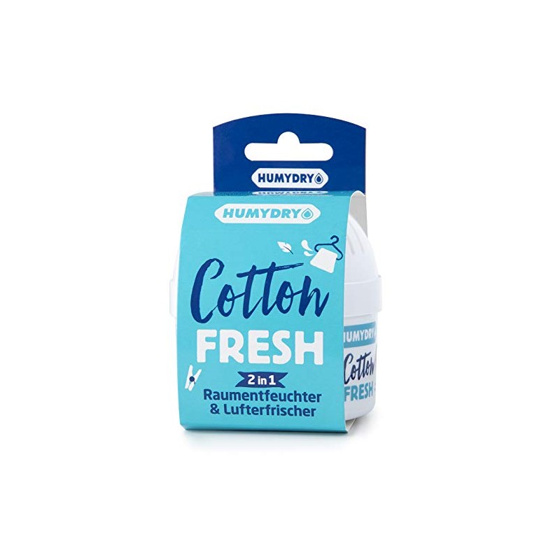 Humydry Mini Dehumidifier 75 g Cotton Fresh – Double Function: