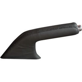 Funda de piel auténtica para freno de mano, funda de freno de mano para Mazda 3, cubierta de piel de napa de alta calidad, accesorios para automóviles (nombre del color: negro)