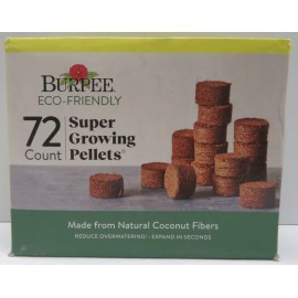 Burpee Eco-Friendly 72 Count Super Growing Pellets New