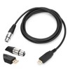 Professional USB Male to XLR Female Microphone Link Cable USB