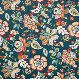 RSH DECOR: Tufted U-Shape Wicker Seat Cushions Set of 2 | 22” x 22” | Water & Fade-Resistant Spun Fabric | Outdoor Chair Cushions for Patio Furniture | Telfair Peacock