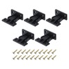 uxcell 5 PCS Plastic Fitting Furniture Panel, Joint Bracket, Push-On