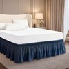 Elastic Wrap Around Bed Skirt - Easy Fit with 15-Inch