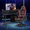 TOMANOR Gaming Chair Computer Chair with Footrest and Massage Lumbar