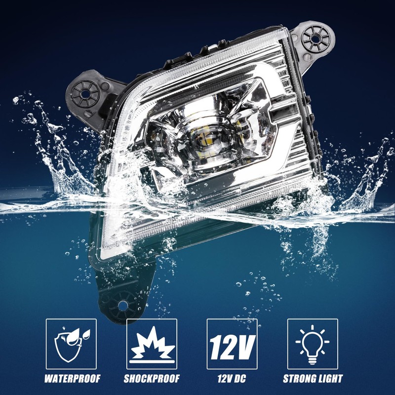 RANSOTO LED Fog Lights for 2019-2023 Chevy Silverado 1500 2500HD