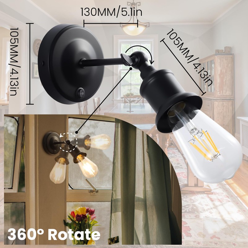 DoRight RV Ceiling Light Camper Lights, Wall Sconces Set of