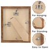 SNXJWA Brown 8x10 Picture Frame with Mat for 6x8 Display,