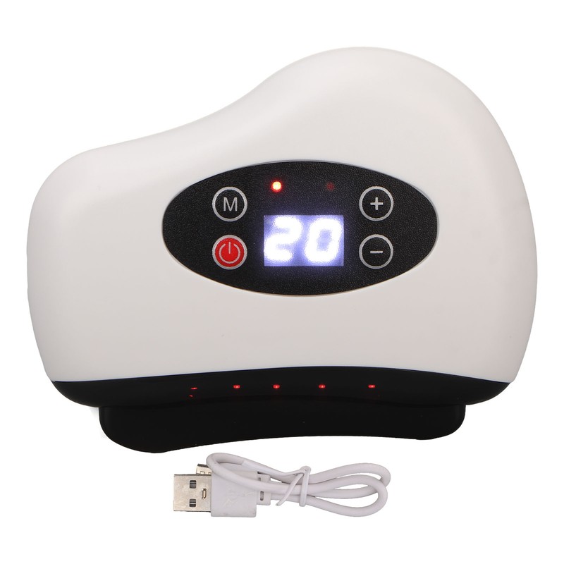 Electronic Facial Guasha Machine Heating Vibration 12 Levels Meridian Massage