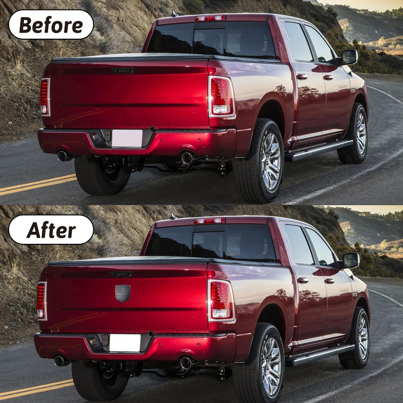 OUESAAS Rear Tailgate Emblem for 2009-2018 RAM 1500 2500 3500,