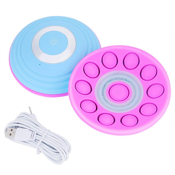 Breast Massager, USB Wireless Woman Breast Massager, Breast Enlargement, Lifting, Heating, Breast Massage Stimulator, Suitable for Various Body Types (Blue)