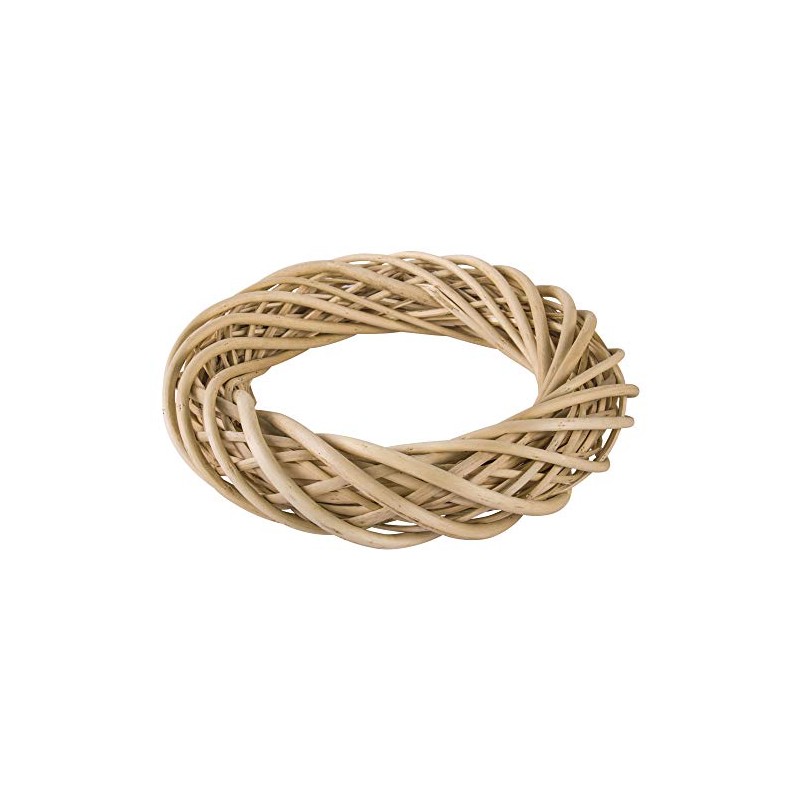 Rayher 65018000 peeled willow wreath, diameter 30 cm x 7