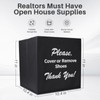 Opret Large Shoe Cover Box Black, Real Estate Agent Supplies,