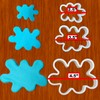 Paint Splatter Cookie Cutter Trio - 3-Pack Set in Bold