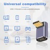 Duttek USB C Extension Adapter 100W, Right Angle USB C