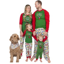 Lazy One Lights Out Matching Family Christmas Pajamas, Matching Christmas PJs for Family, Adult, Teen, Kid, and Baby Pajamas