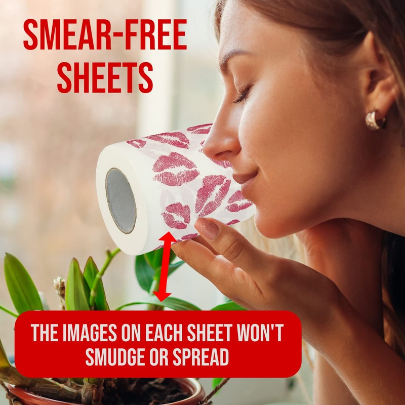 Fairly Odd Novelties Kisses Lips Novelty Toilet Paper