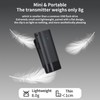 Wireless Clip-on Microphone Wireless Mic Receiver and 2 Transmitters with
