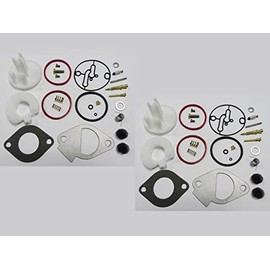 Carburetor Repair/Rebuild Kit Replaces Briggs & Stratton 796184 for B & S Many Single Cylinder 11hp to 19hp Engines(Pack of 2)