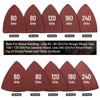 105PCS Oscillating Tool Detail Sanding Pads Kit, 3Pcs Triangle and