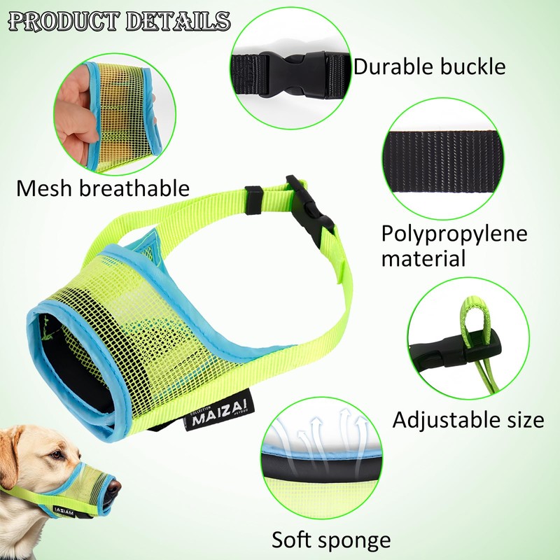 JYJLLM Dog Muzzle, Breathable Pet Mask Dog Training Muzzle，dog muzzles，Muzzle
