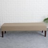 FORCHEER Dining Bench Cover Waterproof Stretch Jacquard Bench Slipcover for
