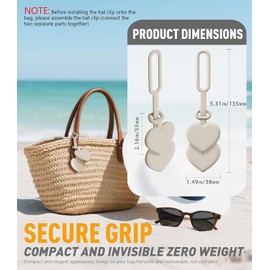 Clip magnético para sombrero de viaje en la bolsa, los últimos clips de silicona para sombrero de sol ajustable para bolso, regalos de viaje