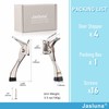 Jasluna One Touch Kickdown Door Stopper, Heavy Duty Door Holder,