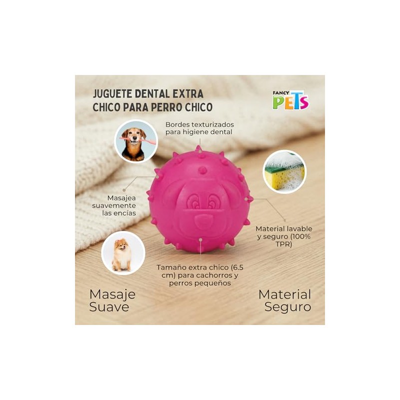 Fancy Pets Juguete Dental para Perro, Extra Chico, 6.5 cm,