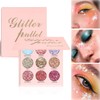 Glitter Eyeshadow Palette Sparkling Face Glitter Pallets Pressed Pigments Eye