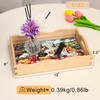 DOTSOPS DIY Wooden Craft Tray Kit Hand Assembled Wooden Serving