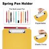 Hongri A5 Clipboard with Storage, Metal Retractable Pen Holder, 6