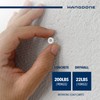 HANGDONE Ribbed Wall Anchors #8-#10 1-Inch with Screws 100-Pack, White,