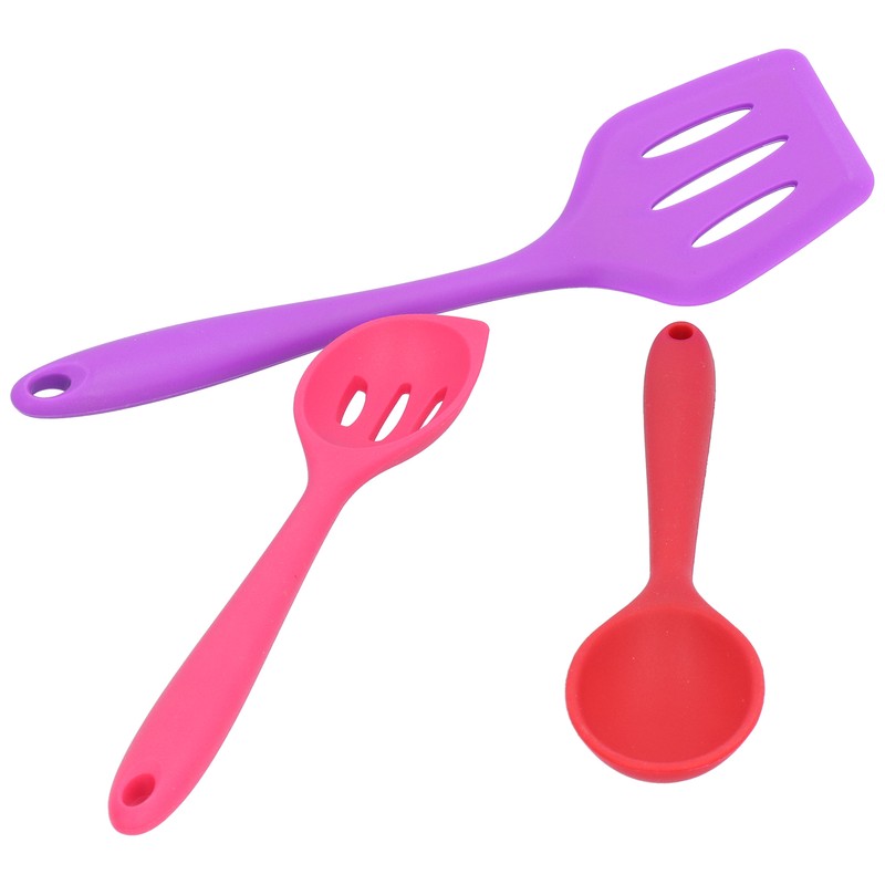 10Pcs set Silicone Kitchen Utensils Kitchenware Non Stick Spatula Spoon