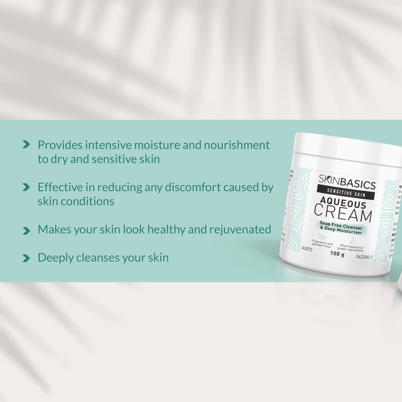 SKIN BASICS Aqueous Cream BP Jar 100g - Gentle Soap