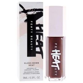 Gloss Bomb Heat Universal Lip Luminizer Plus Plumper - 04 Hot Chocolit Heat by Fenty Beauty for Women - 0.3 oz Lip Gloss