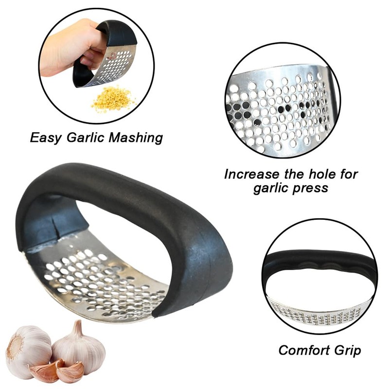 Armo® Garlic Press Garlic Crusher Kitchen Stainless Steel Garlic Rocker