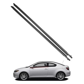 PNYZIK 2 Pcs Weatherstrip Window Molding Trim Seal Belt Fit for Toyota Scion tC Base Coupe 2.4L 2005-2010 Only for 2-Door Replace 75711-21030 75712-21030, Car Outer Door Window Glass Seals